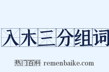 入木三分组词是什么意思的图片